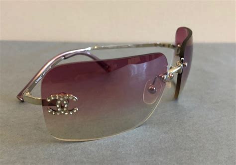 chanel rimless sunglasses dhgate|Vintage Chanel Sunglasses .